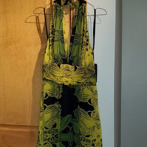 Nicole Miller Collection silk halter dress NWT